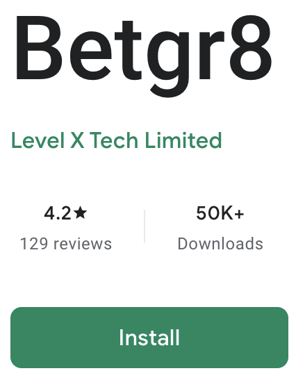 Installing Betgr8 APK on Android